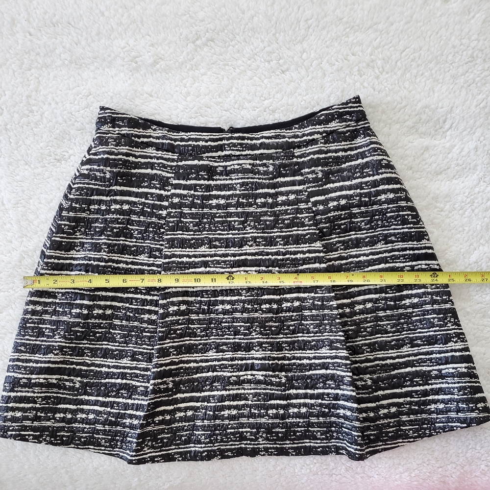 Pink Tartan Black and White A-Line Skirt - Picture 7 of 7